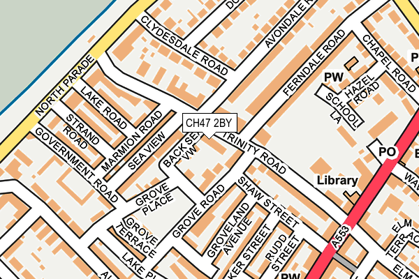 CH47 2BY map - OS OpenMap – Local (Ordnance Survey)