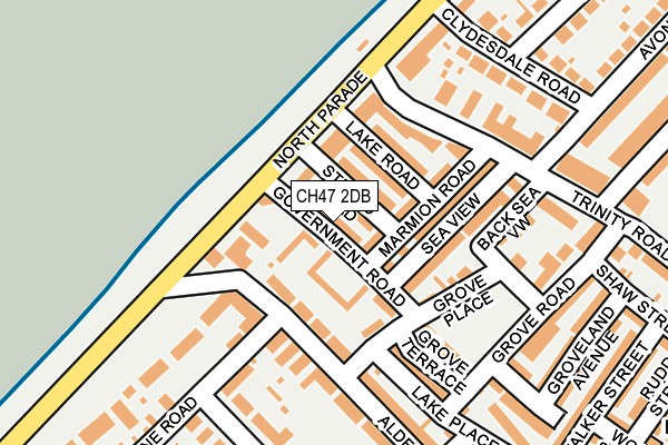 CH47 2DB map - OS OpenMap – Local (Ordnance Survey)