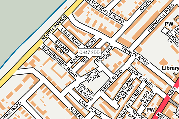 CH47 2DD map - OS OpenMap – Local (Ordnance Survey)