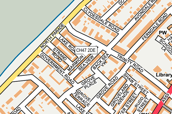 CH47 2DE map - OS OpenMap – Local (Ordnance Survey)