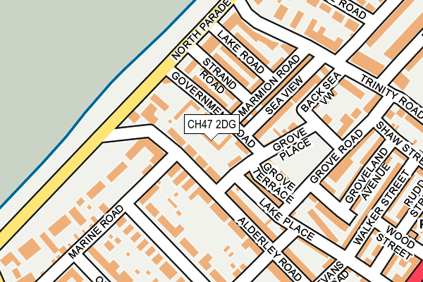 CH47 2DG map - OS OpenMap – Local (Ordnance Survey)