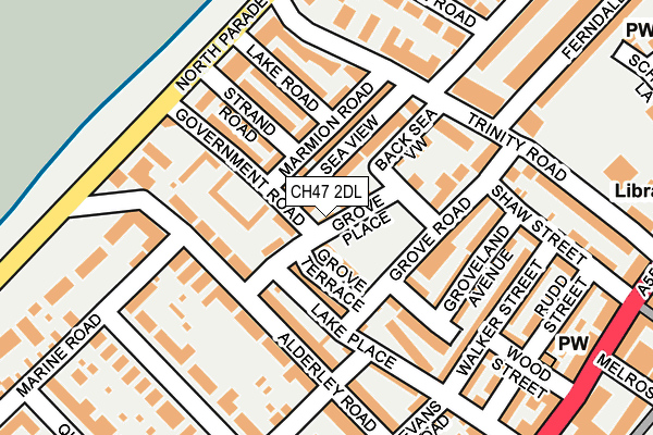 CH47 2DL map - OS OpenMap – Local (Ordnance Survey)