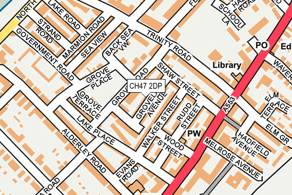 CH47 2DP map - OS OpenMap – Local (Ordnance Survey)