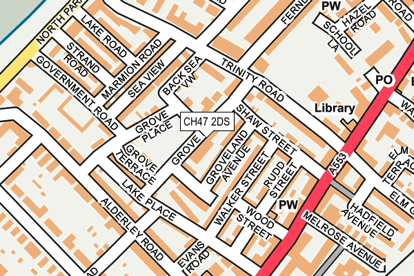 CH47 2DS map - OS OpenMap – Local (Ordnance Survey)