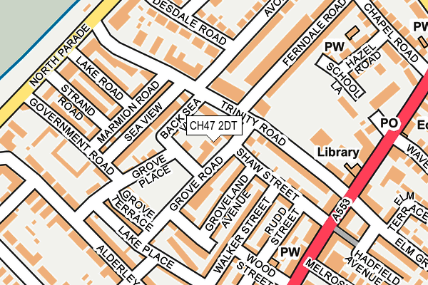 CH47 2DT map - OS OpenMap – Local (Ordnance Survey)