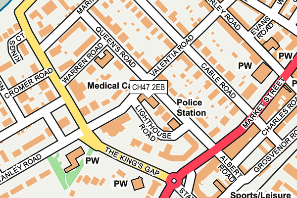 CH47 2EB map - OS OpenMap – Local (Ordnance Survey)