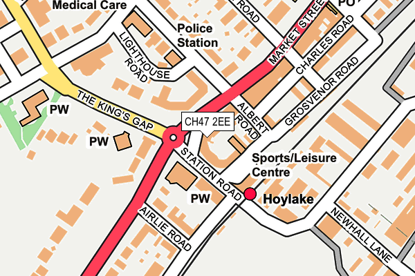 CH47 2EE map - OS OpenMap – Local (Ordnance Survey)