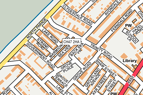 CH47 2HA map - OS OpenMap – Local (Ordnance Survey)