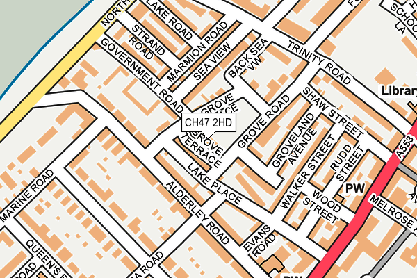 CH47 2HD map - OS OpenMap – Local (Ordnance Survey)