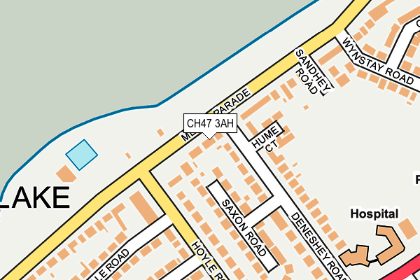 CH47 3AH map - OS OpenMap – Local (Ordnance Survey)