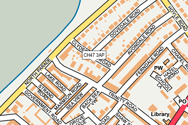 CH47 3AP map - OS OpenMap – Local (Ordnance Survey)