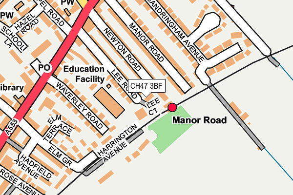 CH47 3BF map - OS OpenMap – Local (Ordnance Survey)