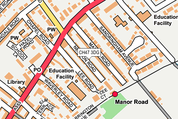 CH47 3DG map - OS OpenMap – Local (Ordnance Survey)