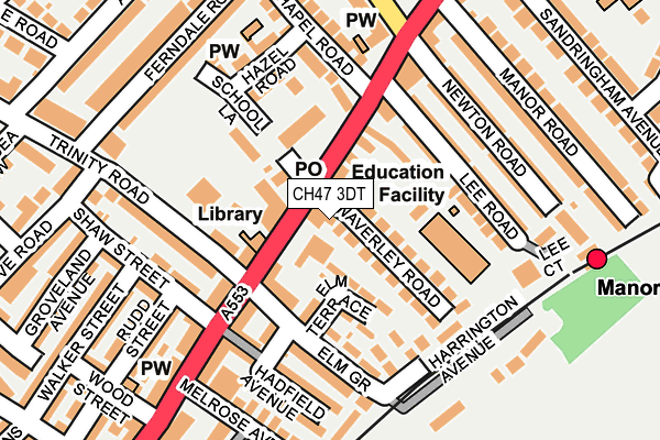 CH47 3DT map - OS OpenMap – Local (Ordnance Survey)