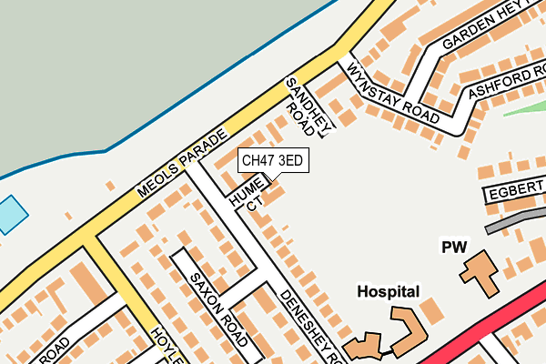 CH47 3ED map - OS OpenMap – Local (Ordnance Survey)