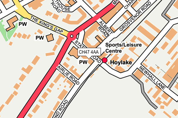 CH47 4AA map - OS OpenMap – Local (Ordnance Survey)