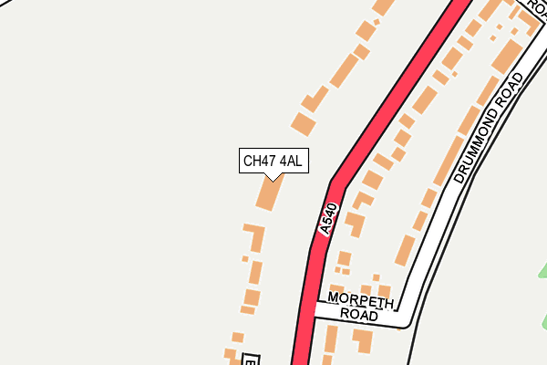 CH47 4AL map - OS OpenMap – Local (Ordnance Survey)