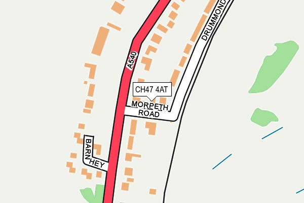 CH47 4AT map - OS OpenMap – Local (Ordnance Survey)