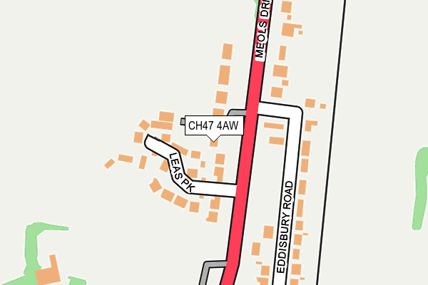 CH47 4AW map - OS OpenMap – Local (Ordnance Survey)