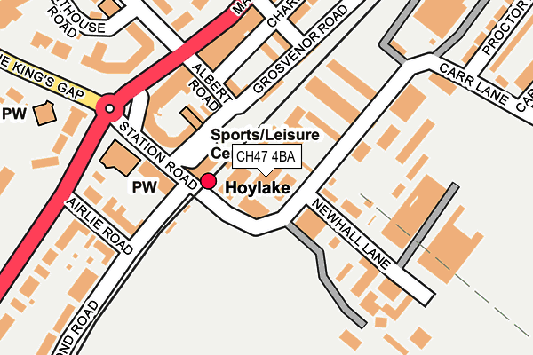 CH47 4BA map - OS OpenMap – Local (Ordnance Survey)