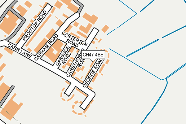 CH47 4BE map - OS OpenMap – Local (Ordnance Survey)