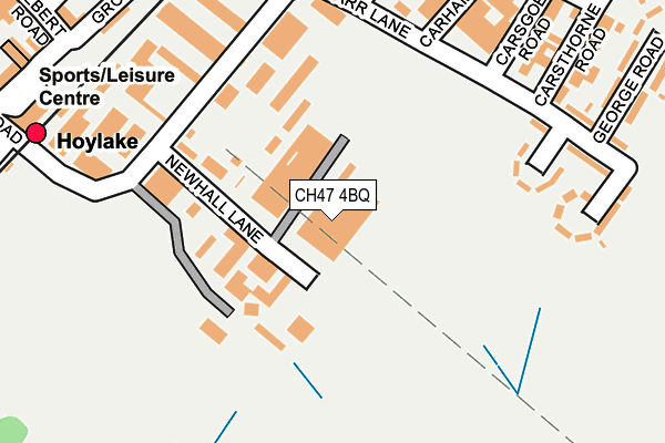 CH47 4BQ map - OS OpenMap – Local (Ordnance Survey)