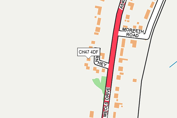 CH47 4DF map - OS OpenMap – Local (Ordnance Survey)