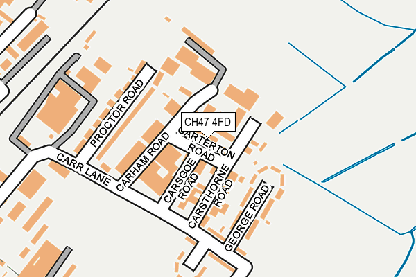 CH47 4FD map - OS OpenMap – Local (Ordnance Survey)