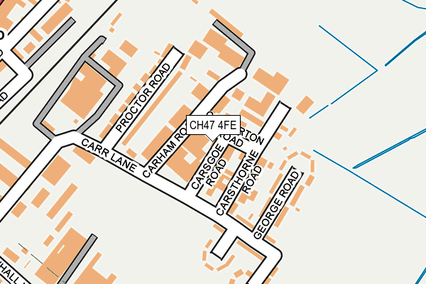 CH47 4FE map - OS OpenMap – Local (Ordnance Survey)