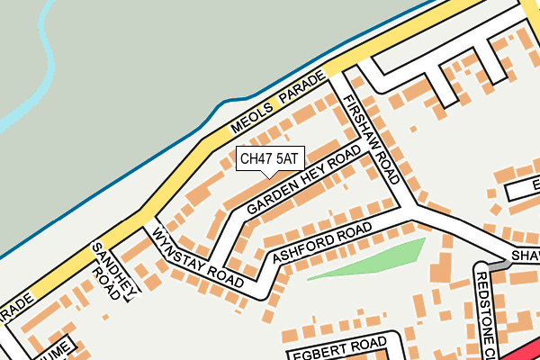 CH47 5AT map - OS OpenMap – Local (Ordnance Survey)