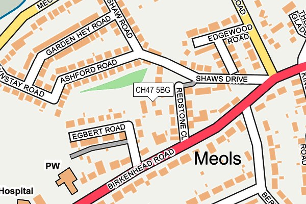 CH47 5BG map - OS OpenMap – Local (Ordnance Survey)