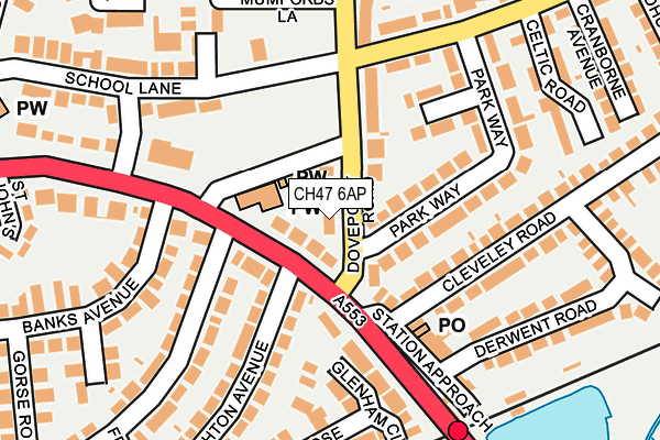 CH47 6AP map - OS OpenMap – Local (Ordnance Survey)