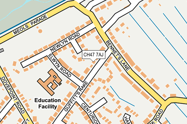 CH47 7AJ map - OS OpenMap – Local (Ordnance Survey)