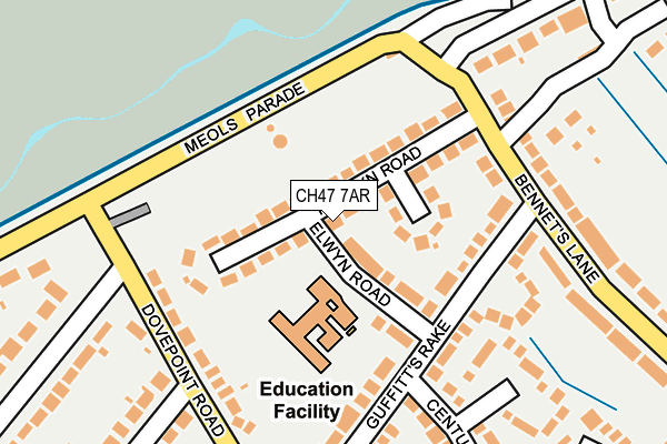 CH47 7AR map - OS OpenMap – Local (Ordnance Survey)