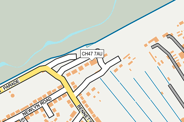 CH47 7AU map - OS OpenMap – Local (Ordnance Survey)