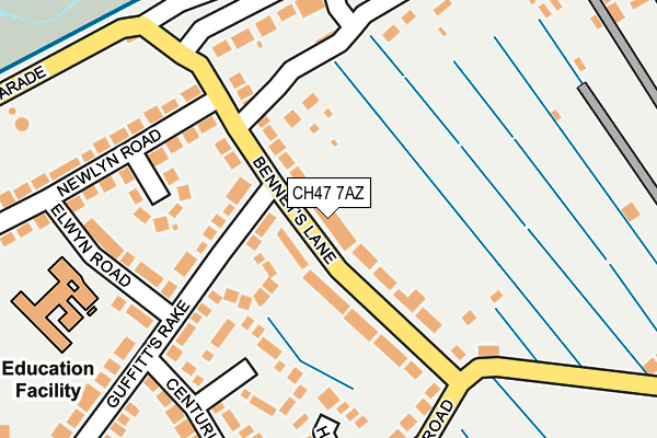 CH47 7AZ map - OS OpenMap – Local (Ordnance Survey)