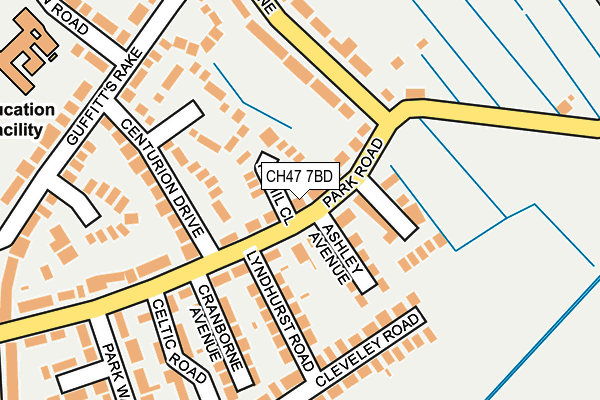 CH47 7BD map - OS OpenMap – Local (Ordnance Survey)