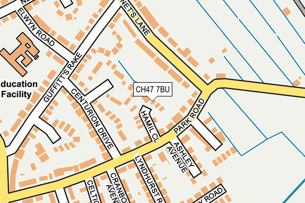 CH47 7BU map - OS OpenMap – Local (Ordnance Survey)