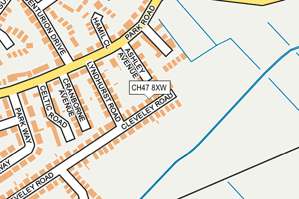 CH47 8XW map - OS OpenMap – Local (Ordnance Survey)