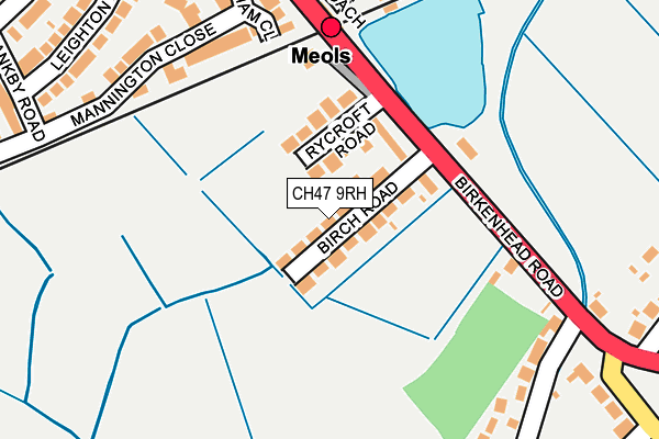 CH47 9RH map - OS OpenMap – Local (Ordnance Survey)