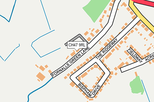 CH47 9RL map - OS OpenMap – Local (Ordnance Survey)