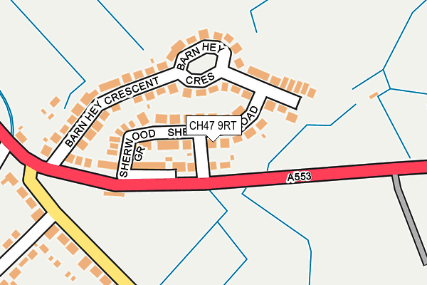 CH47 9RT map - OS OpenMap – Local (Ordnance Survey)