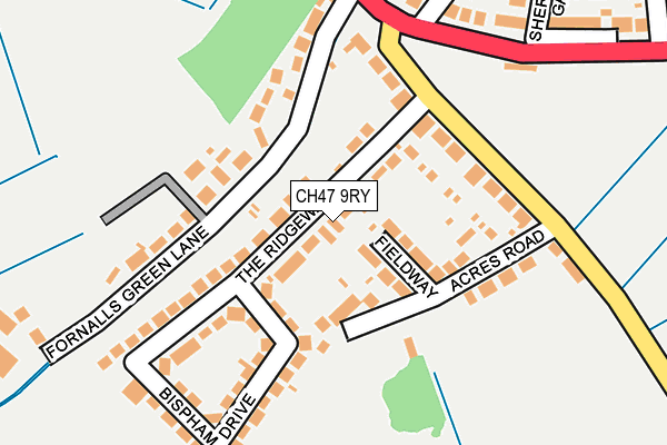 CH47 9RY map - OS OpenMap – Local (Ordnance Survey)