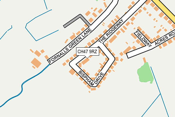 CH47 9RZ map - OS OpenMap – Local (Ordnance Survey)