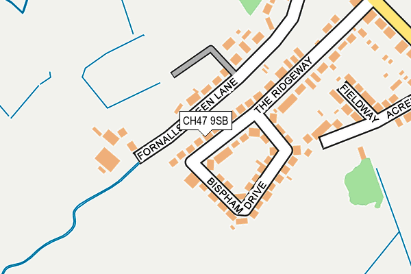 CH47 9SB map - OS OpenMap – Local (Ordnance Survey)