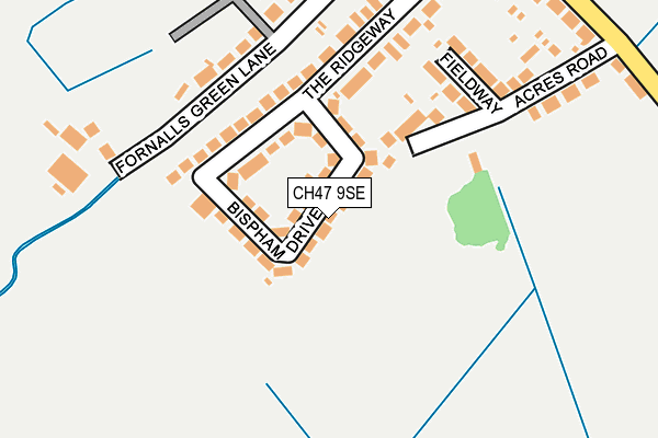 CH47 9SE map - OS OpenMap – Local (Ordnance Survey)