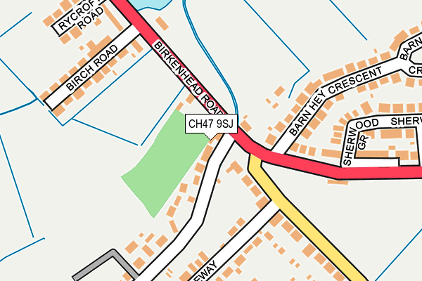 CH47 9SJ map - OS OpenMap – Local (Ordnance Survey)