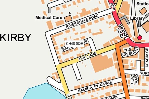 CH48 0QE map - OS OpenMap – Local (Ordnance Survey)