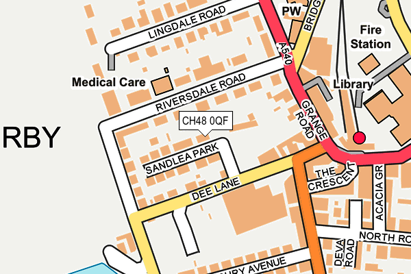 CH48 0QF map - OS OpenMap – Local (Ordnance Survey)