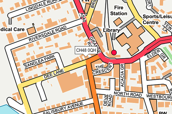 CH48 0QH map - OS OpenMap – Local (Ordnance Survey)